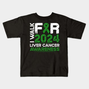 Liver Cancer Awareness 2024 Walk Kids T-Shirt